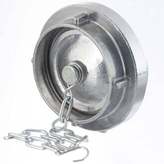 Storz Blindkupplung mit Kette, Aluminium 75-B