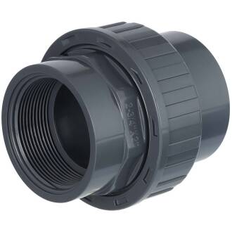 PVC-U Verschraubung, Klebemuffe x Innengewinde 25mm x 3/4"