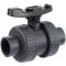 PVC-U ball valve industry FPM VITON 2-fold male socket
