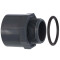 PVC-U Übergangsnippel Klebemuffe/-stutzen x Aussengewinde mit O-Ring 32/40mm x 1 1/4"