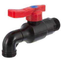 PP Wasserhahn Aussengewinde x Aussengewinde PN16