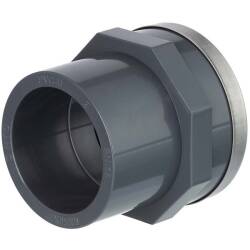 PVC-U Reinforced Transition Socket, Female /Male Socket x Female Thread
