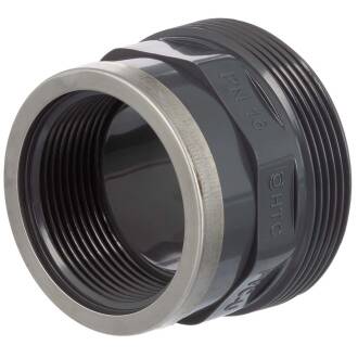 PVC-U Union Base Part, Reinforced Female Thread 3/4" ( 1 1/4")