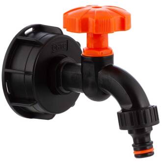 IBC Container Anschluss Wasserhahn Kunststoff