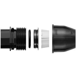 PP Klemmfitting mit PVC-U K&ouml;rper Klebestutzen/-muffe