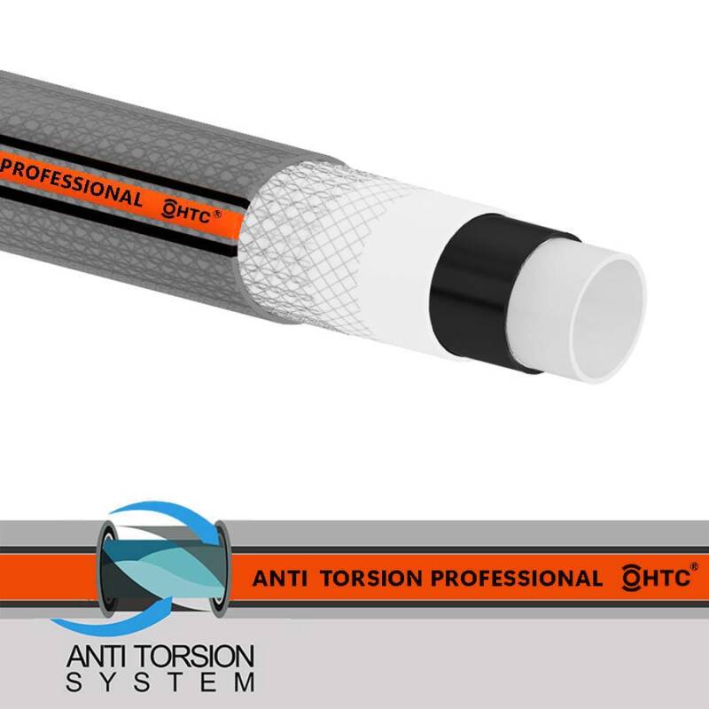 Tubo Innaffio Per Irrigazione 6 Strati Antitorsione Giallo Flessibile - Foto 12