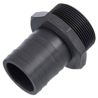 Portagomma con filetto maschio in PVC-U