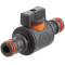 2-Wege Absperrhahn 2fach QuickConnector Stecker