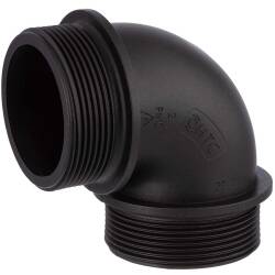 PP Winkel 90&deg; 2fach Aussengewinde 2", St&uuml;ck