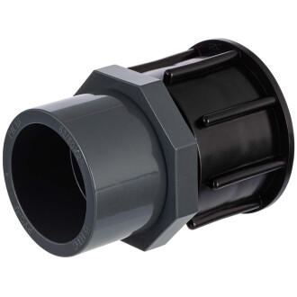 Raccordo per cisterna IBC con manicotto in PVC-U