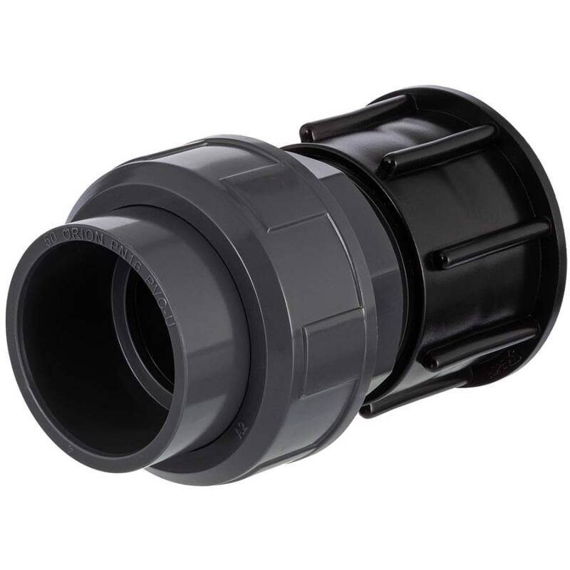Container Coupling IBC container coupling with U-PVC socket, 9,75