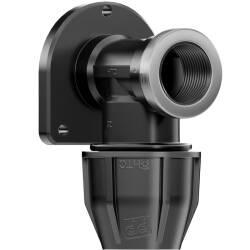 Compression fitting with flange x  A2 ss reinforced female thread