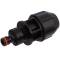 Compression fitting with hose tail for PoolFlex flexible pipe