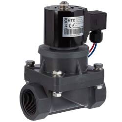 HTC PVC-U Magnetventil 24V DC, 2fach Innengewinde