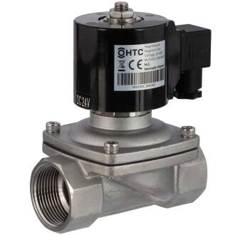 Edelstahl Magnetventil 24V DC Innengewinde