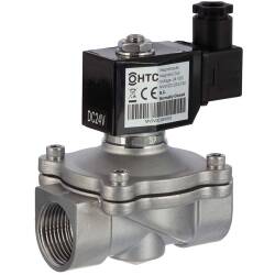 Membran-Magnetventil G 1/2 Edelstahl EPDM 24V DC Membran-Magnetventil G 1/2 Edelstahl EPDM 24V DC