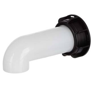 IBC container outlet nozzle, 2 parts