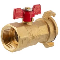 Messing Kugelhahn Klauenkupplung x Innengewinde