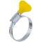 Two-ear hose clamp W1 zinc-coated steel