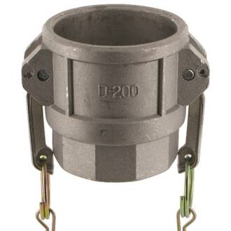 CAMLOCK tipo D femmina con filetto femmina acciaio inox 316