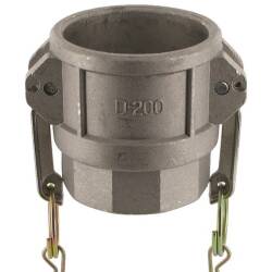 CAMLOCK tipo D femmina con filetto femmina acciaio inox 316