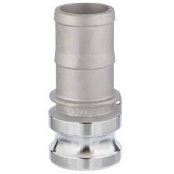 A4 ss CAMLOCK type E male with hose tail