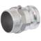 A4 ss CAMLOCK type F male with male thread