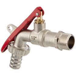 Messing Auslaufkugelhahn abschlie&szlig;bar