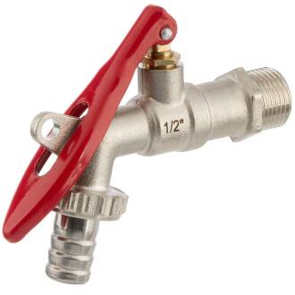 Messing Auslaufkugelhahn abschließbar 1/2"