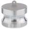 Kamlock coupling aluminium type DP male part end cap blind coupling