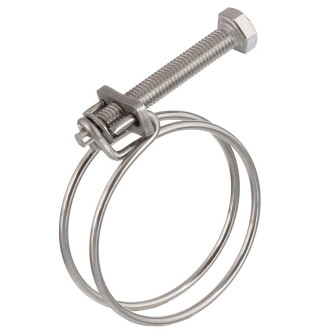 Drahtschelle Spiralschlauchschelle V2A Edelstahl 28 - 32mm