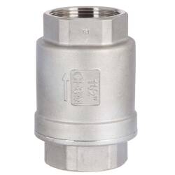 V4A R&uuml;ckschlagventil 2-teilig, vertikale Bauform 2fach Innengewinde