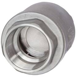 V4A R&uuml;ckschlagventil 2-teilig, vertikale Bauform 2fach Innengewinde