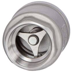 V4A R&uuml;ckschlagventil 2-teilig, vertikale Bauform 2fach Innengewinde