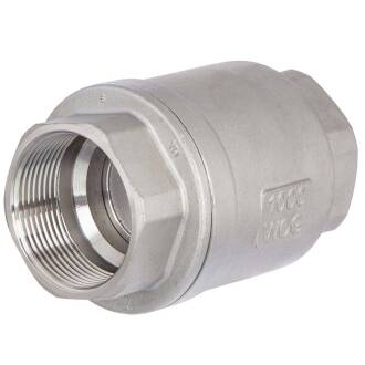 V4A Rückschlagventil 2-teilig, vertikale Bauform 2fach Innengewinde 3/4"