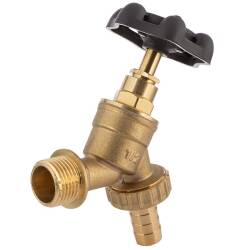 Messing Wasserhahn natur Handrad, T&uuml;lle