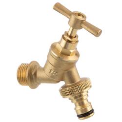 Messing Wasserhahn natur QuickConnector