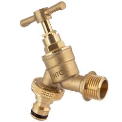 Messing Wasserhahn natur QuickConnector