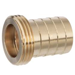 Messing Schlaucht&uuml;lle flachdichtend,  Aussengewinde ohne Achtkant x T&uuml;lle