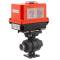U-PVC 2 way ball valve PTFE with electrical actuator - solvent socket