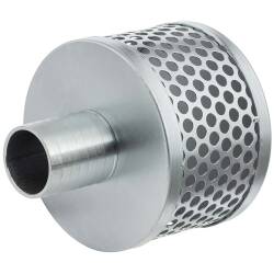 Galvanized suction strainer with hose nozzle
