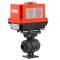 U-PVC 2 way ball valve PTFE with electrical actuator - solvent socket