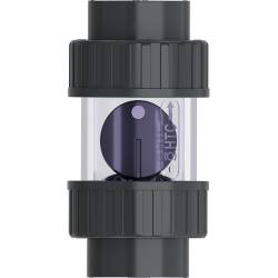 U-PVC solvent check valve with nuts