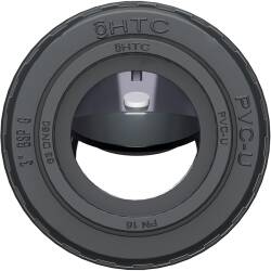 U-PVC solvent check valve with nuts