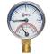 HTC© Manometer 2", 0 - 4bar, 0 - 60°C,  radial 1/4" Aussengewinde Messing 1/4"