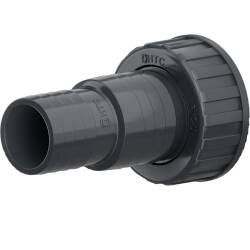 U-PVC hose tail with female thread and nut