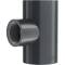 PVC-U T-Stück 90°, Klebemuffe x Innengewinde 50mm x 1"