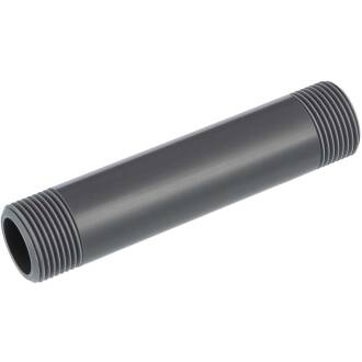 PVC-U threaded pipe double male thread