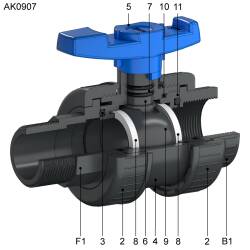 Ersatzteile AK0900 - 63mm - 2"