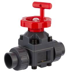 HTC&copy; PVC-U Membranschieber FPM 2fach Klebemuffe